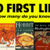 100 First Lines From Books