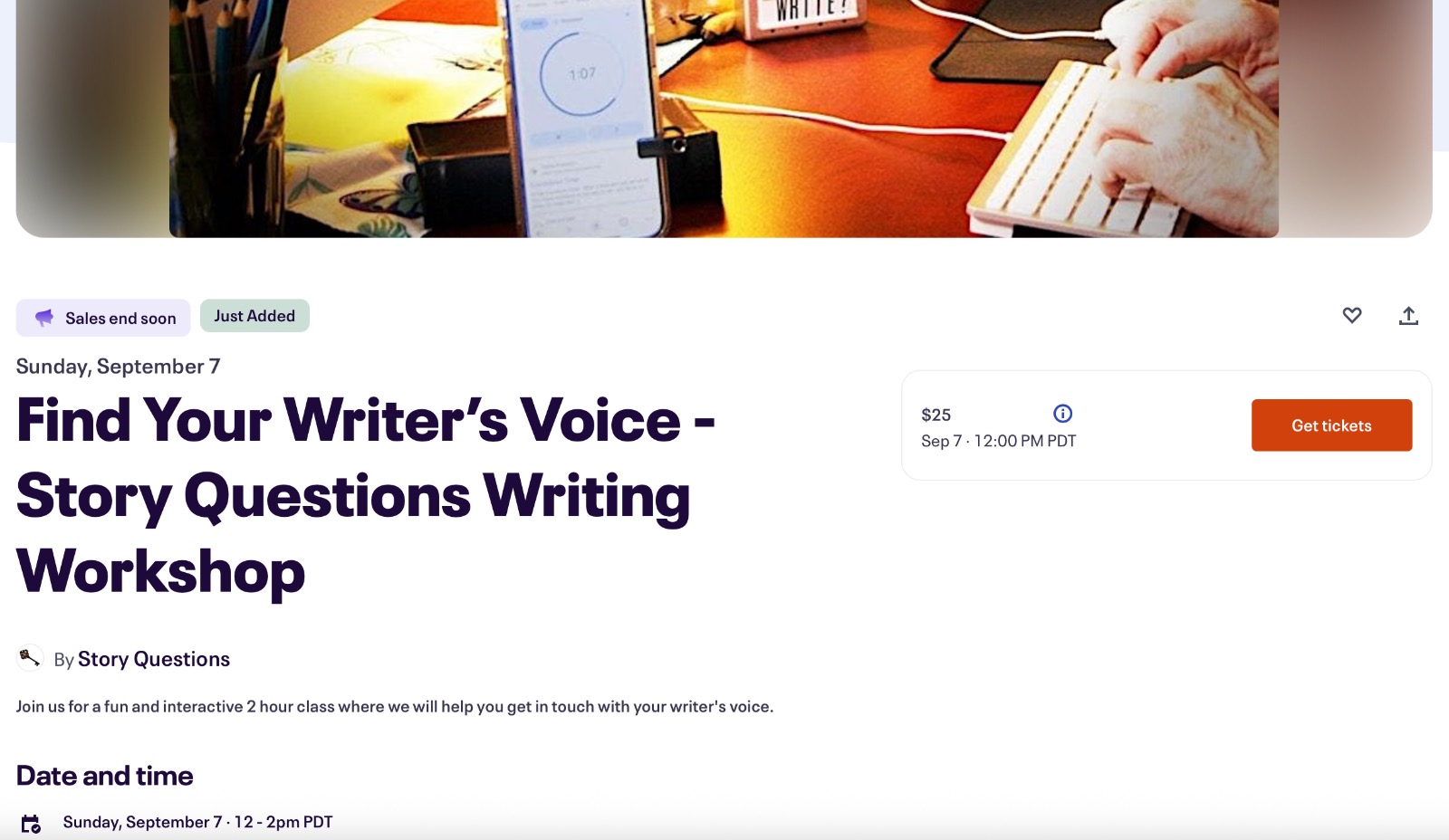 Film Courage Writing Class