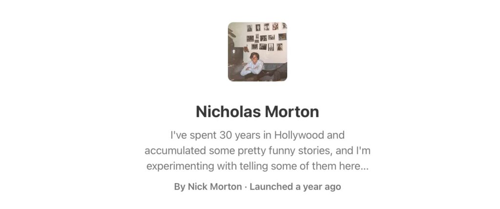 Nick Morton Substack Image Film Courage video interview